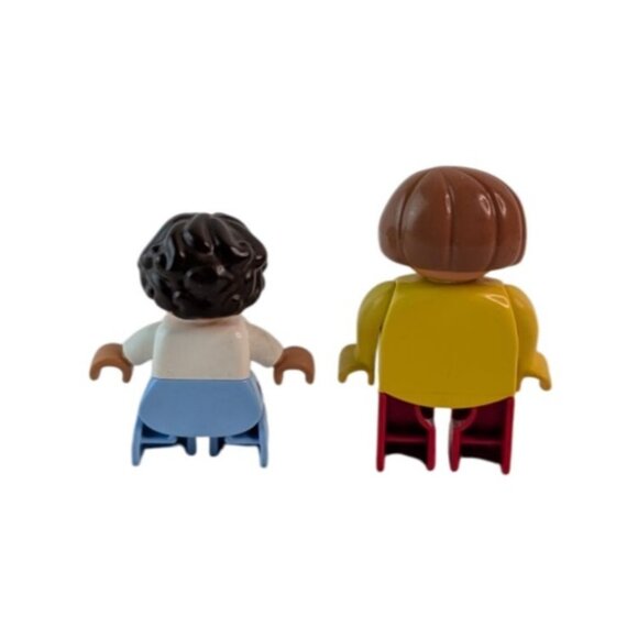 Lego Duplo Vintage Mom Girl Lion Cub Puppy Dog Figures Lot of 5 - Picture 3 of 7